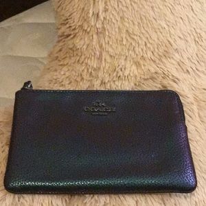Coach iridescent small Wristlet